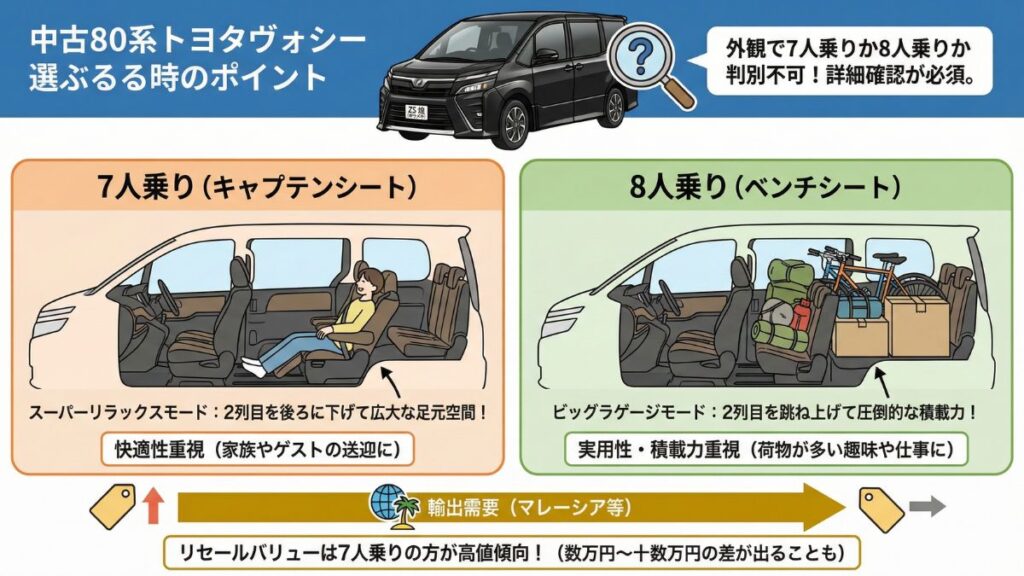 用途別に考えるヴォクシーの何人乗りモデルの最適解