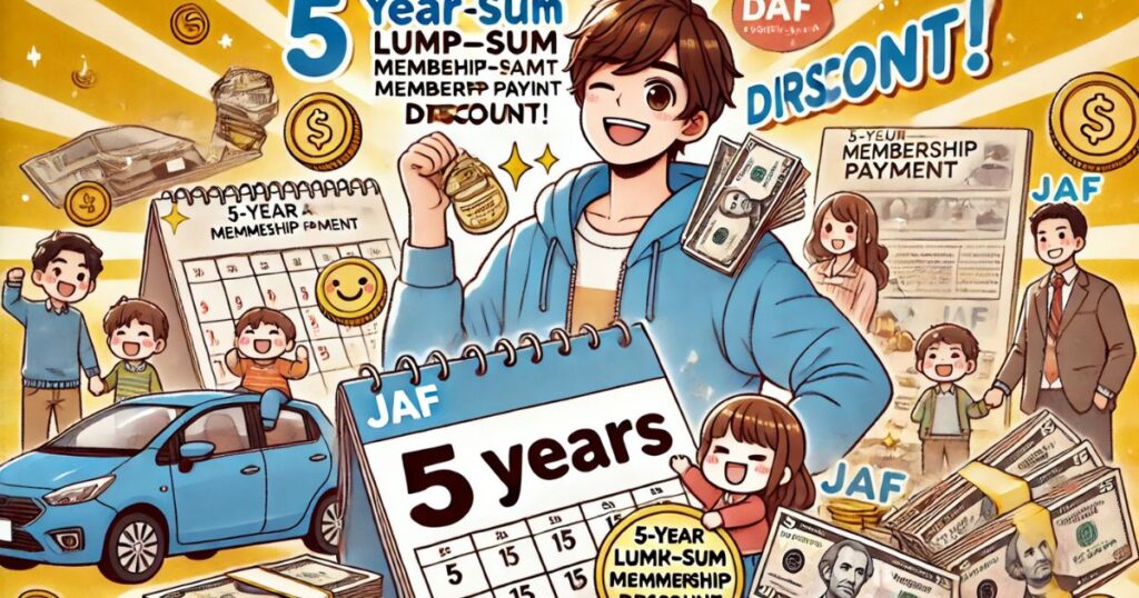 JAFの5年一括継続での割引メリット