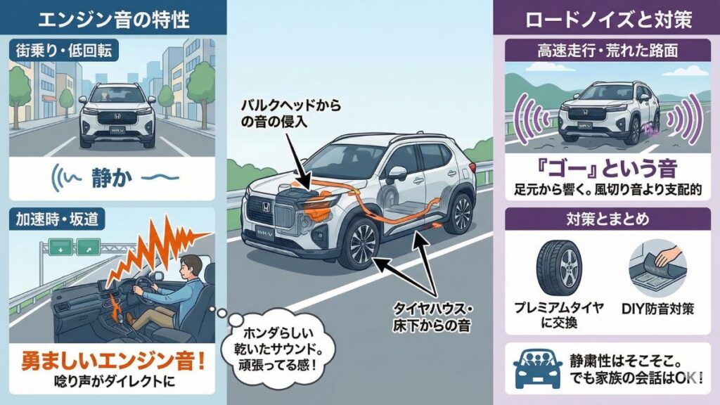WR-Vはうるさいのか走行時の静粛性を検証