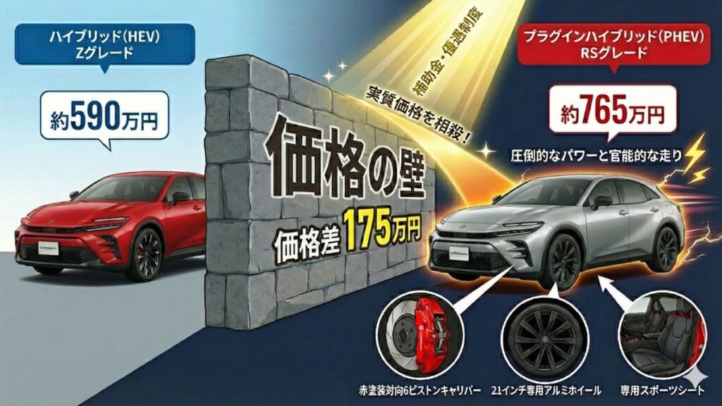 クラウンスポーツPHEVが高すぎるなら補助金を利用