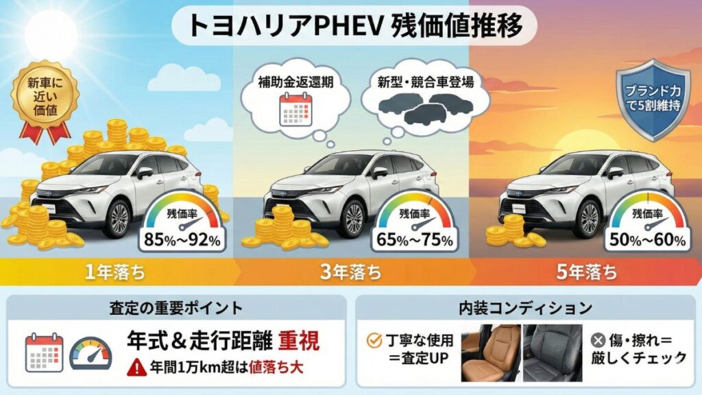 ハリアーPHEVのリセールバリュー最新動向を調査