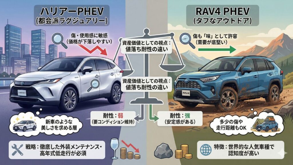 RAV4のPHVとのリセール比較から見える資産価値