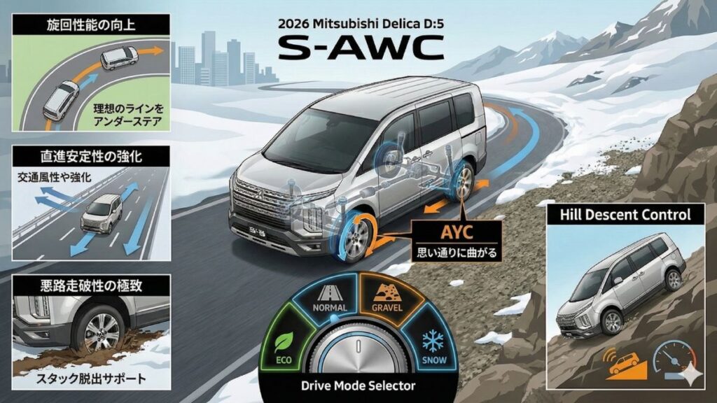 デリカD5の2026年マイナーチェンジ最新情報