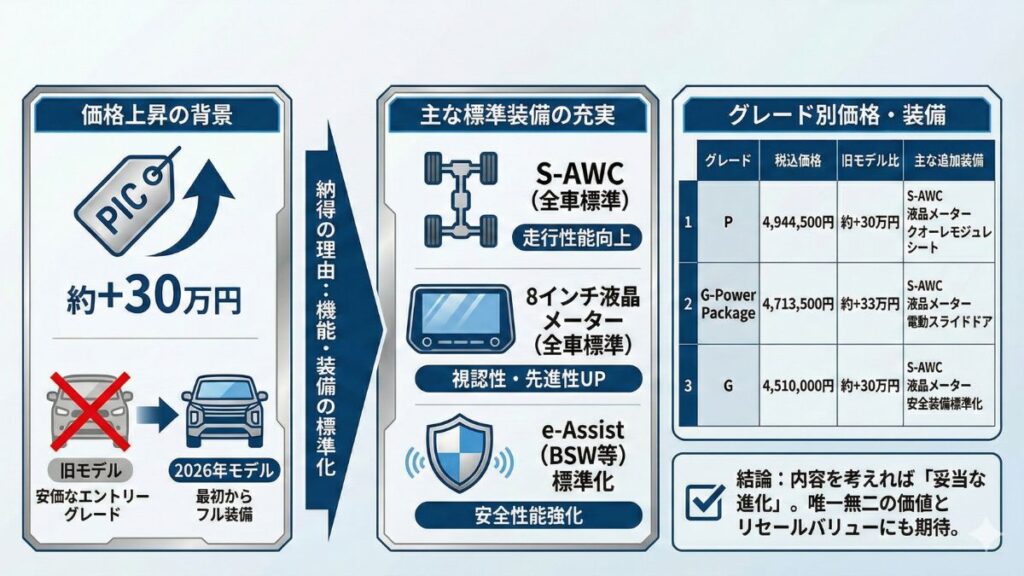 デリカD5の2026年マイナーチェンジの魅力