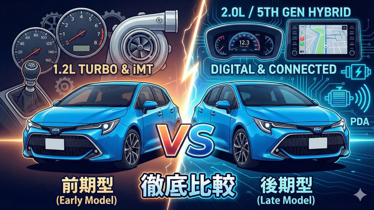 カローラスポーツの値段や前期と後期の違いを徹底比較！選ぶコツ