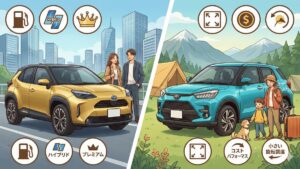 ヤリス クロスとライズを比較｜広さや燃費、価格の決定的な違いとは