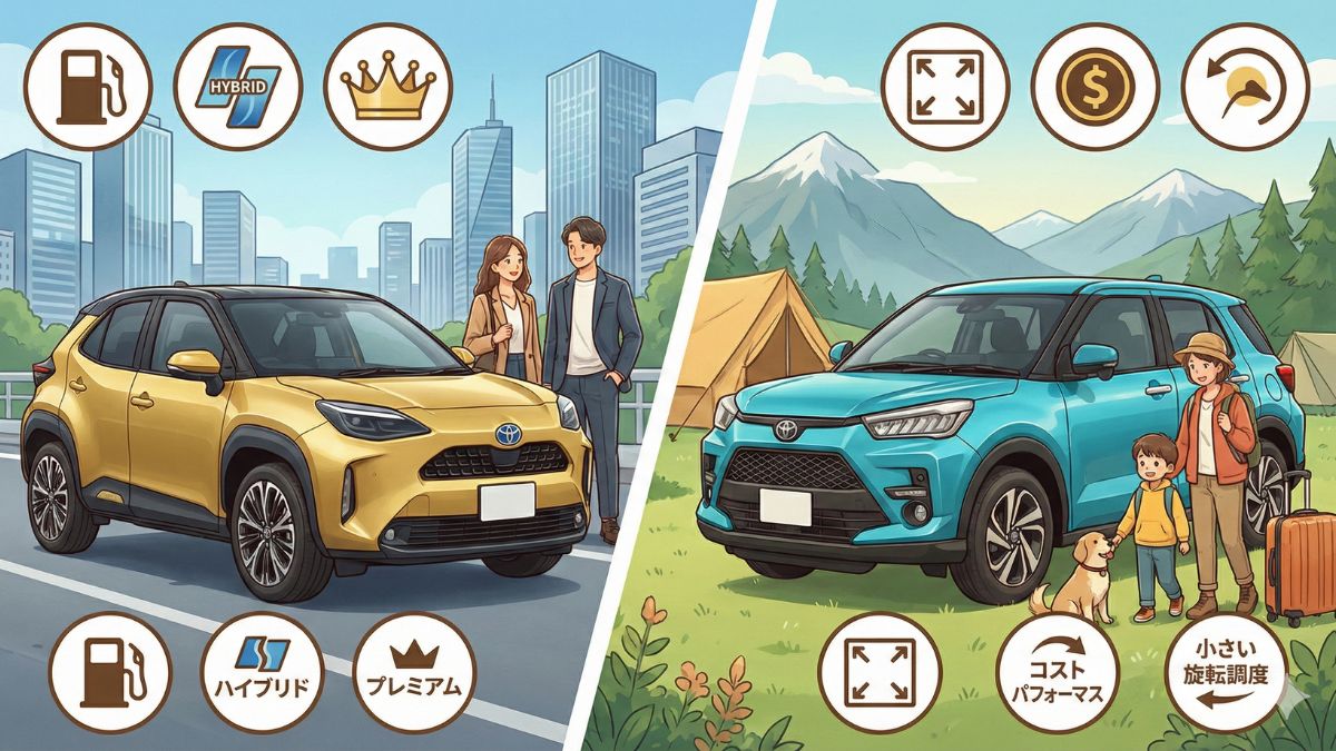 ヤリス クロスとライズを比較｜広さや燃費、価格の決定的な違いとは